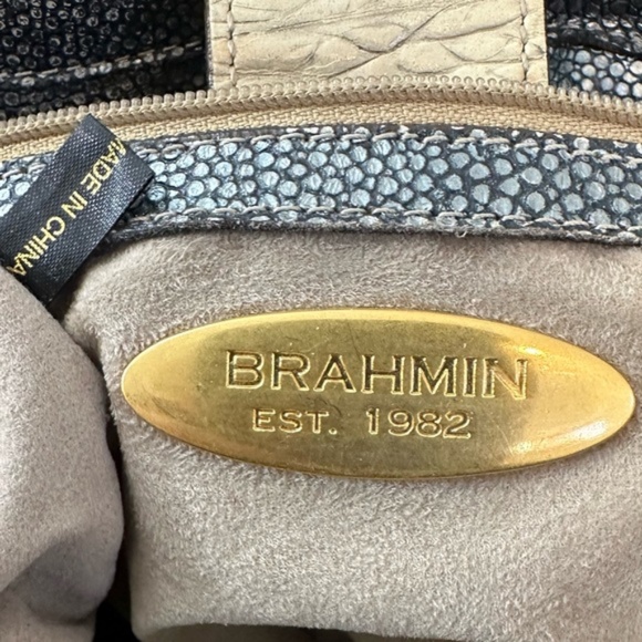 Brahmin Vintage Kylie Oyster Tri-Tone Melbourne Leather - Picture 7 of 15